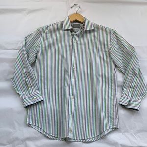 Thomas Dean Boys Striped Dress/ Casual Shirt Nordstrom - Sz M
